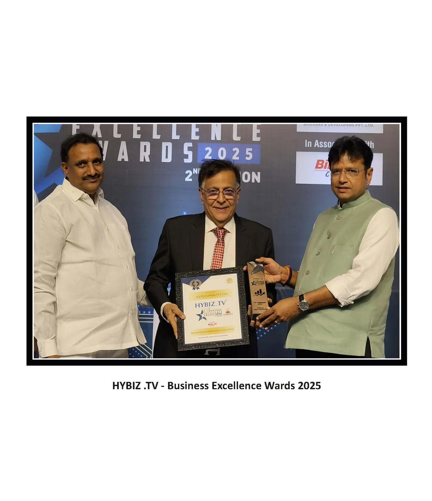 Business Excellence Award — Aluminium Fabrication & Glazing — HYBIZ.TV, 2nd edition, 2025