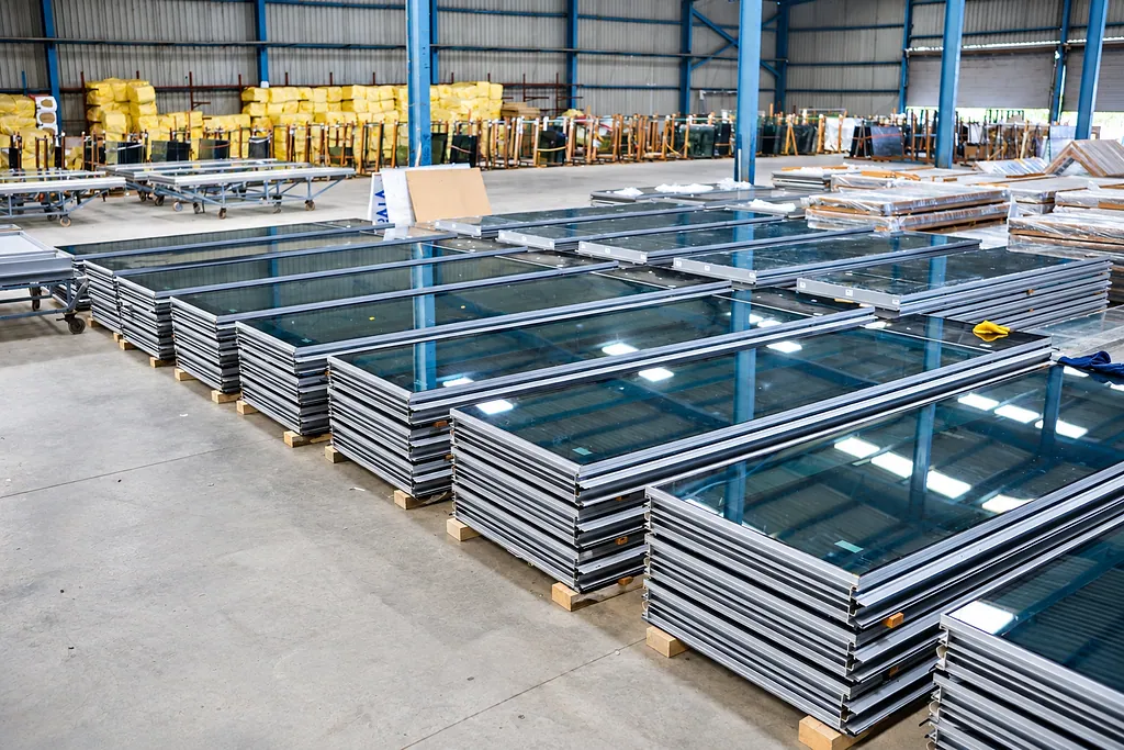 Glazed units ready for dispatch